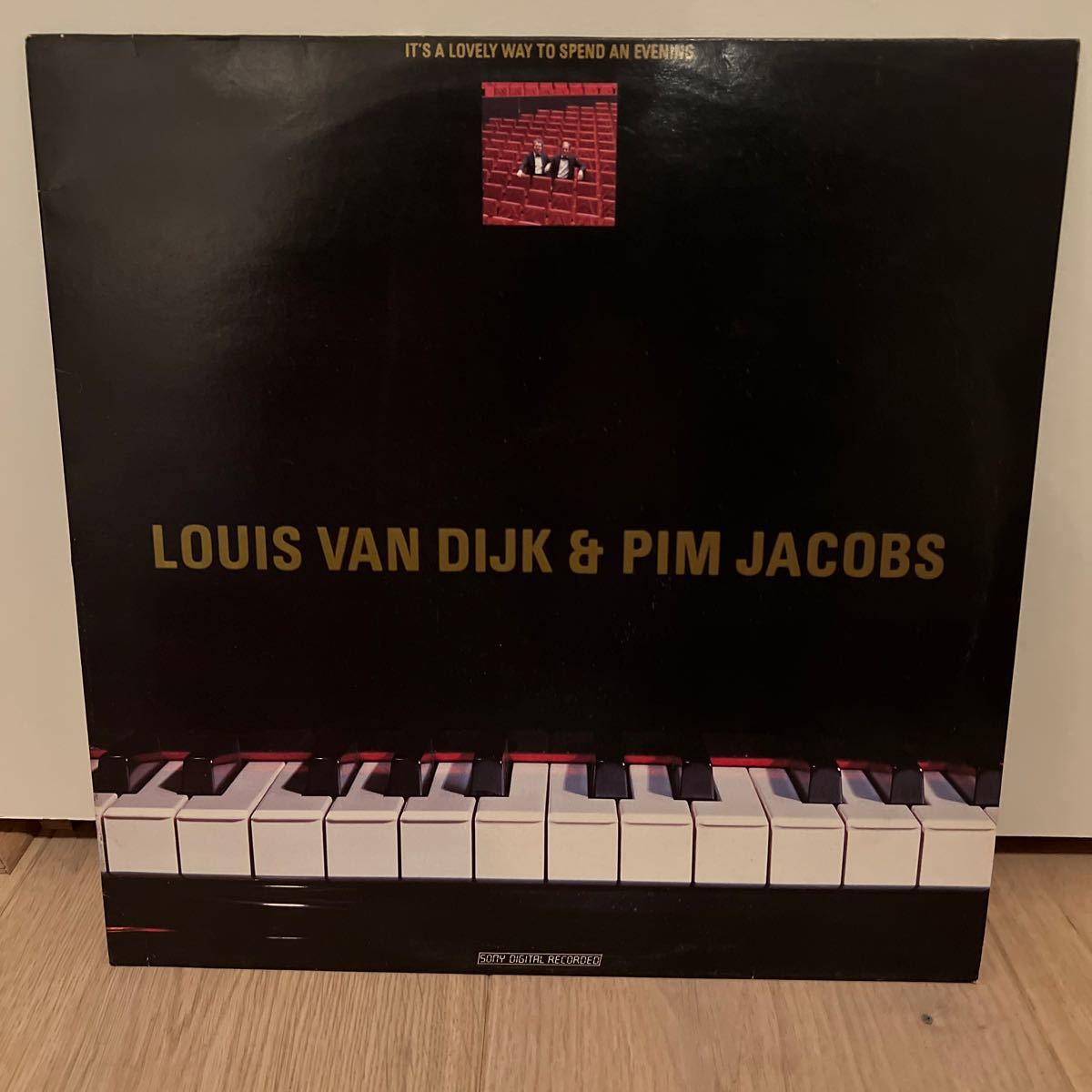 オランダオリジナル　louis van dijk pim jacobs it's a lovely way to spend an evening LP レコード_画像1