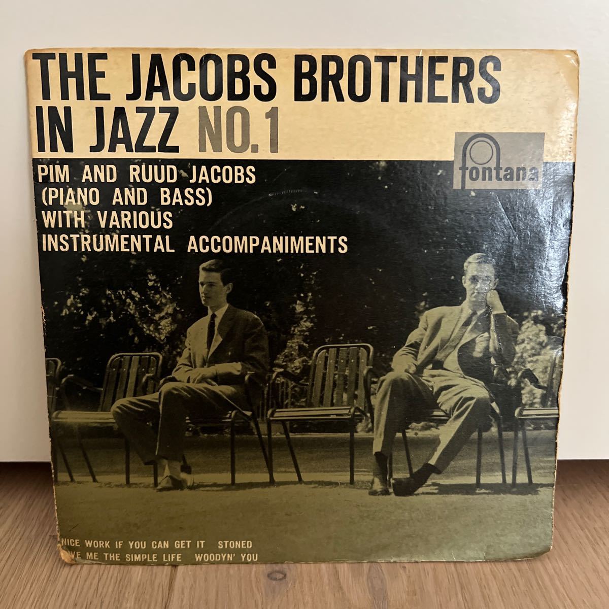 オランダオリジナル　廃盤EP the jacobs brothers in jazz no. 1 レコード　fontana ヤコブスブラザーズ　463124T LP_画像1