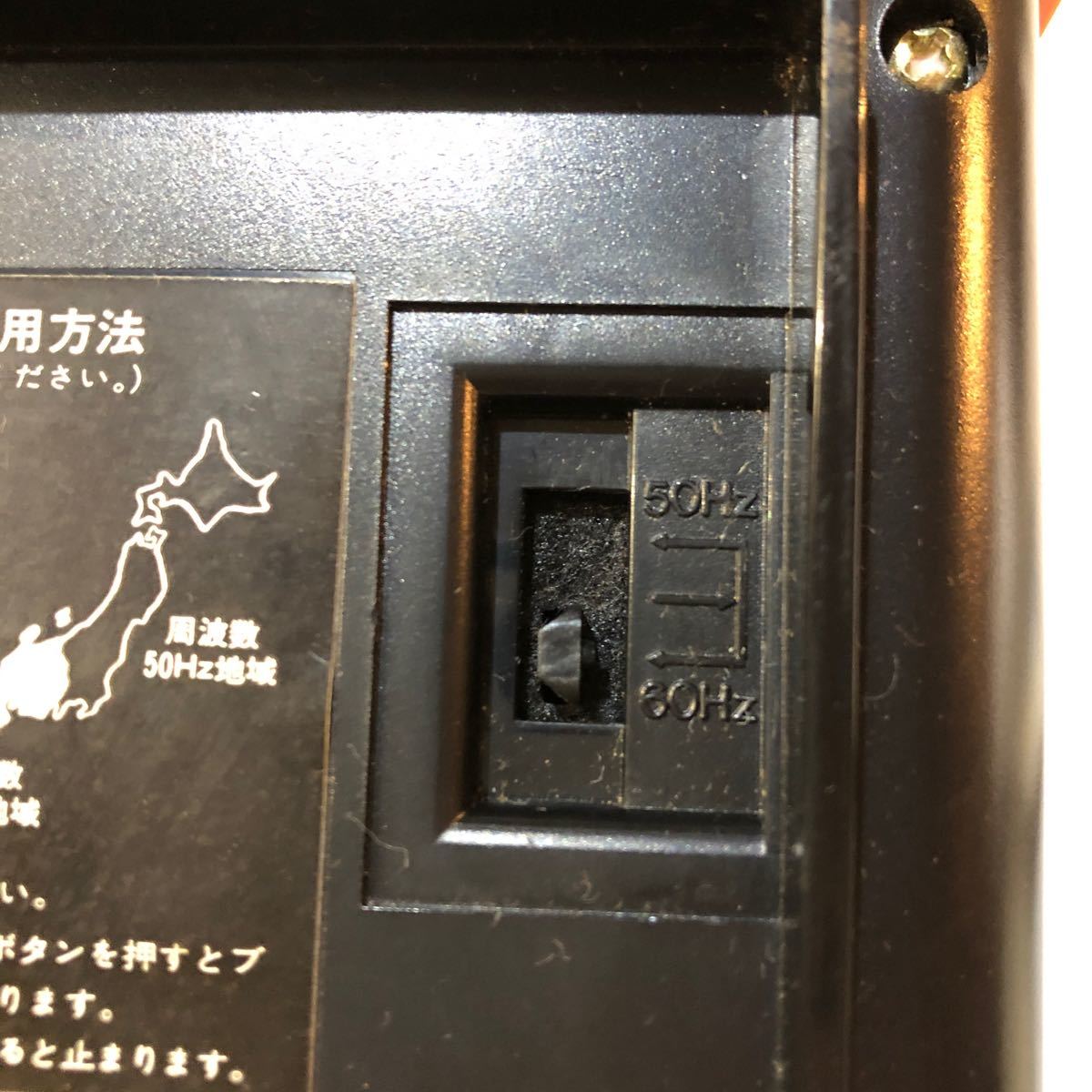 アンティーク National パタパタ時計 目覚ましデジタル時計 昭和レトロ 松下電工 オレンジ used_画像6