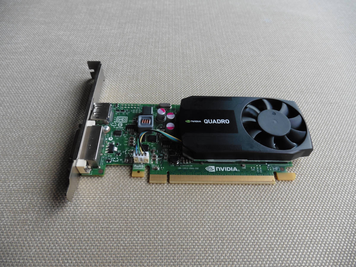 NVIDIA Quadro K620 ビデオカード 2GB DDR3メモリ PCI-Express 2.0 x16バス DVI-I、DisplayPort 映像出力端子_画像5