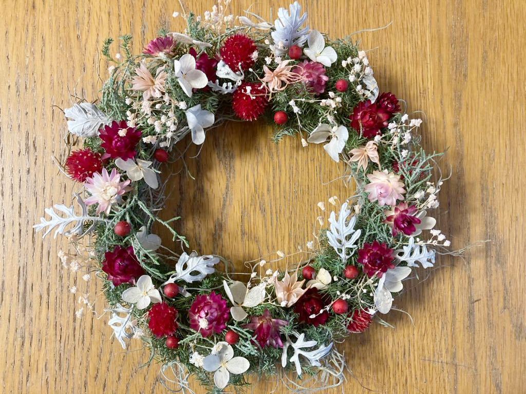 Handmade◆ハンドメイド◆ドライフラワー◆リース◆壁掛け◆壁飾り◆かすみ草＊エアプランツ＊botanical wreath◆年中ok＊＊＊_画像2