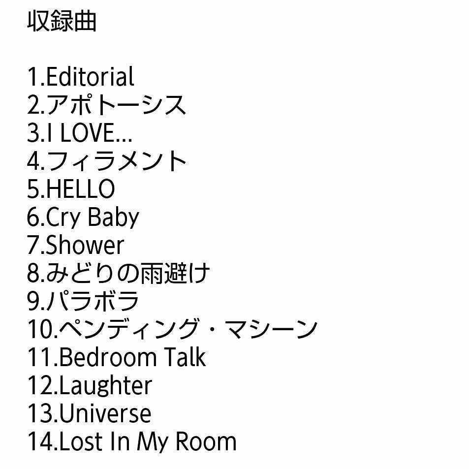 【名盤！】Official髭男dism Editorial エディトリアル CDアルバム Cry baby I love フィラメント Universe hello ベスト best 髭男_画像1