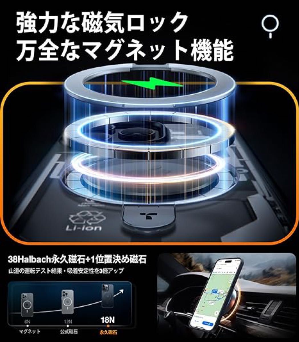 ♪TORRAS iPhone15 Pro専用ケース 縦横両対応 アジャスタブルスタンド 半透明 ワイアレス充電 防指紋 ブラック♪