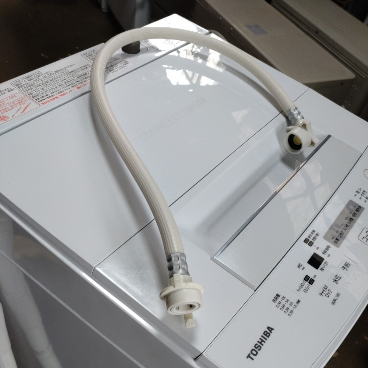 【店頭渡し推奨】東芝 TOSHIBA 全自動電気洗濯機　4.5kg　 2019年製　AW-45M7 中古　現状渡し _画像10