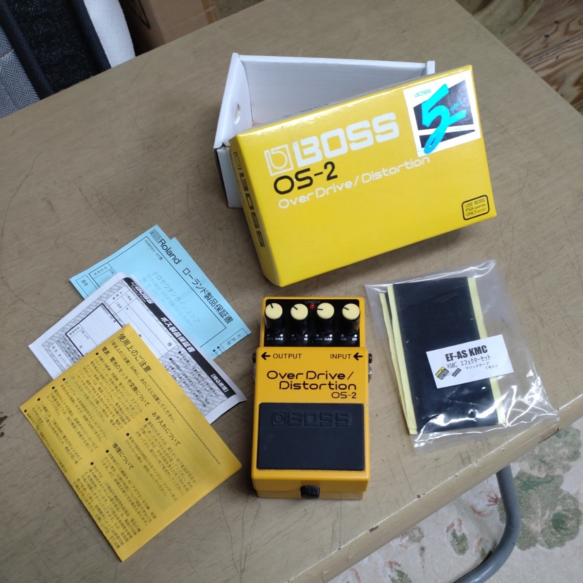 BOSS 　ボス　 エフェクター オーバードライブ ディストーション　OS-2 中古　動作品 　2014年購入品_画像1