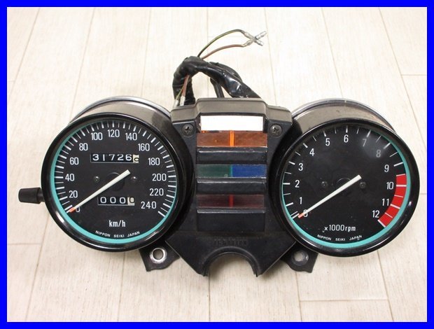 ！☆X809 Z750FX3 KZ750E スピードメーター タコメーター インジケーターランプ 動画有 80の画像1