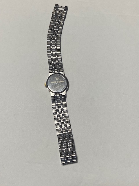 Mila schon ミラショーン Lady's Watch レディース ウォッチ 1L22 腕時計 PINK ピンク文字盤 純正ブレス 稼働 電池交換済の画像3