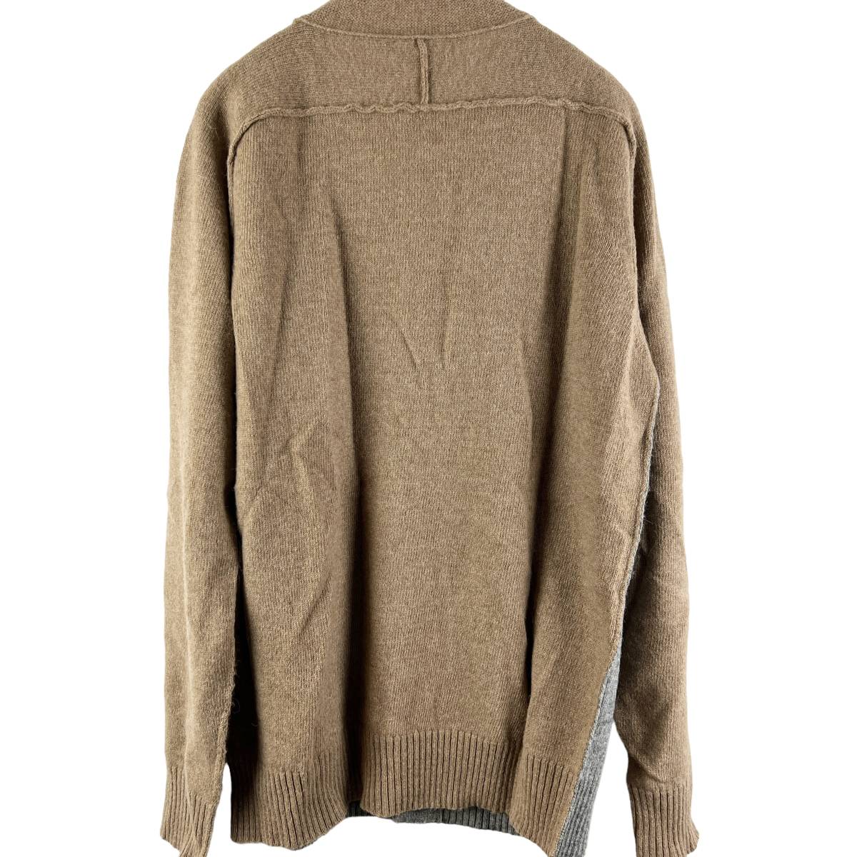 Marc Jacobs(マーク ジェイコブス) Shoulder Layer Design Longsleeve Cardigan 14AW (brown)_画像5