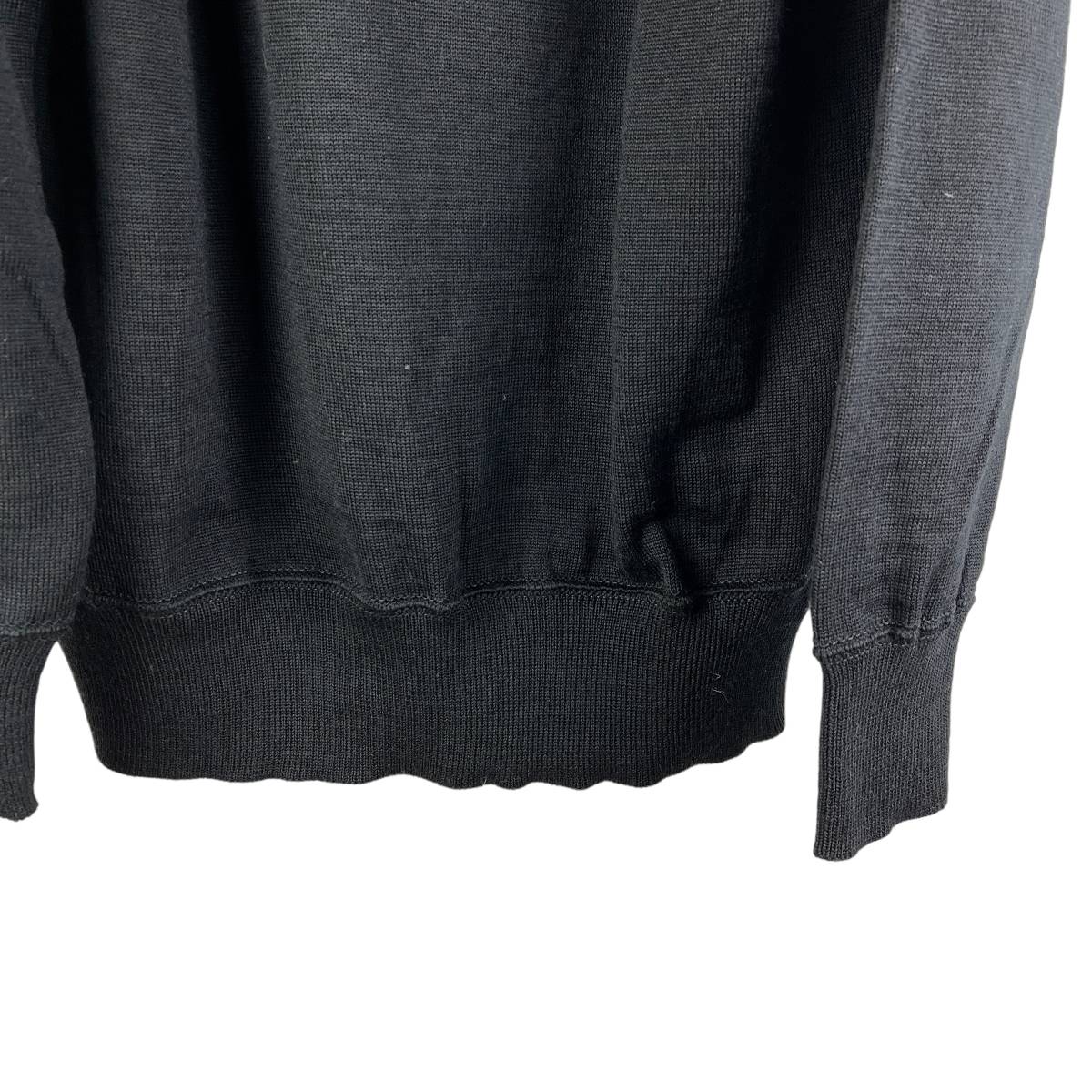 VISVIM(ビズビム) Comfort Size Wool Sweat Knit Longsleeve T Shirt (black)_画像4