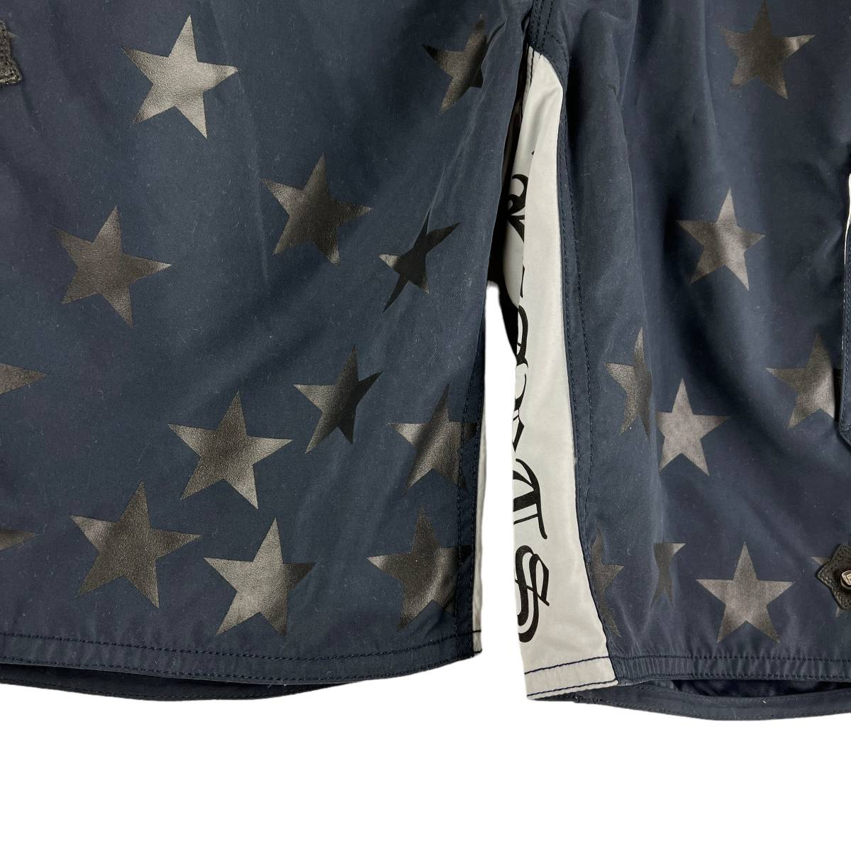 CHROME HEARTS(クロムハーツ) Stars Pattern Side Logo Pocket Shorts Pants (navy)