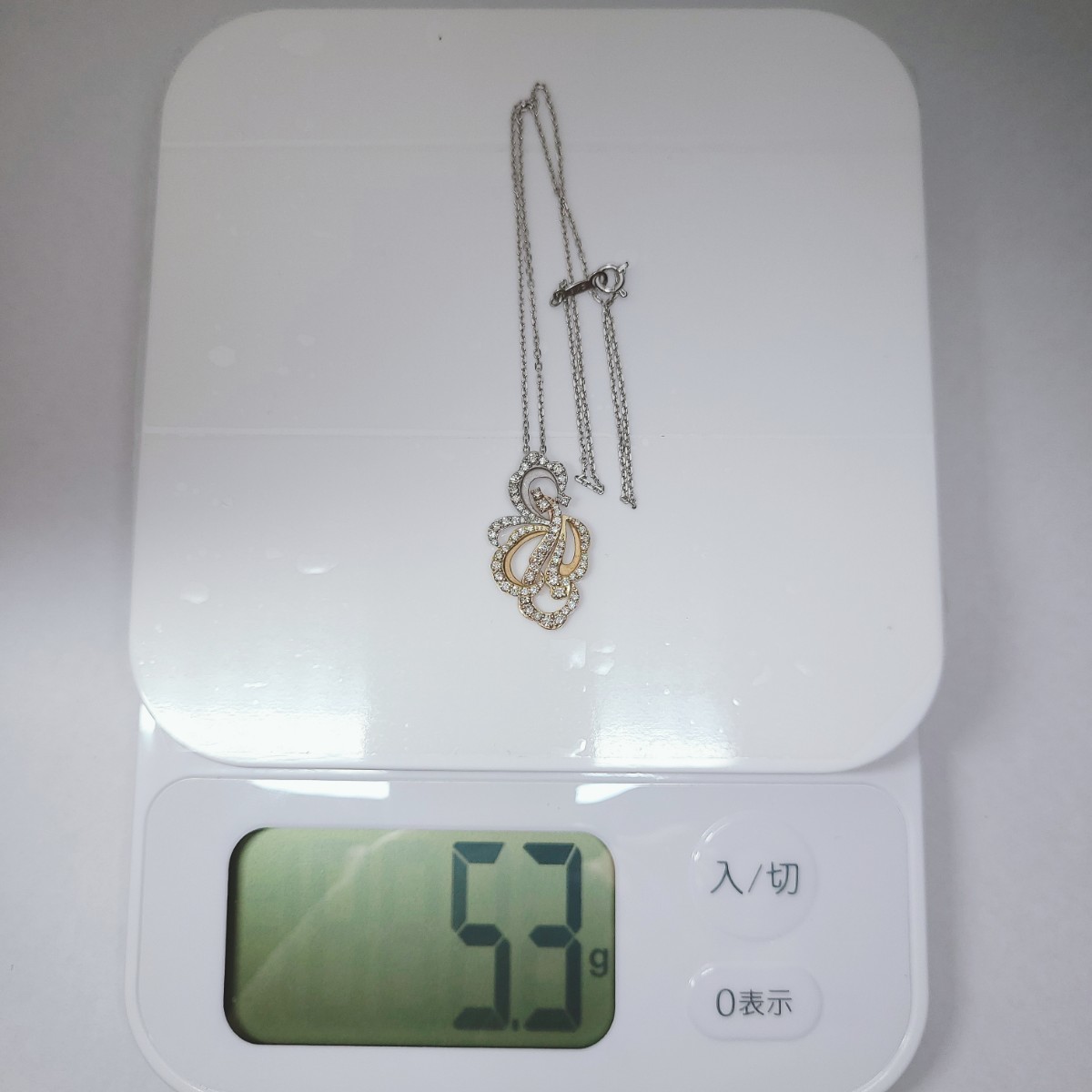 1円スタート MIKIMOTO ミキモト Ｐt950 K18 K18WG プラチナ ホワイトゴールド ダイヤモンドペンダントネックレス 0.75ct 約5.3ｇ _画像5