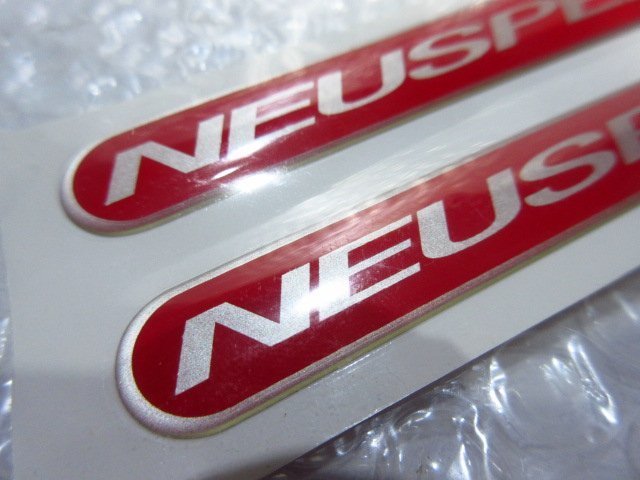 NEUSPEED/ニュースピード クリアドームステッカー/レッド/シルバー 10cm/2PCS 新品/の画像2