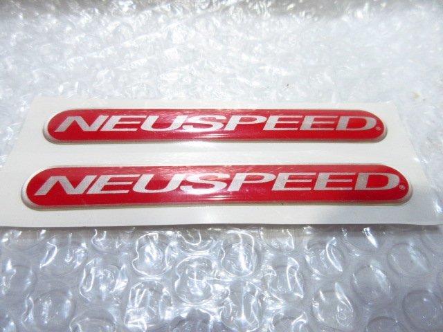 NEUSPEED/ニュースピード クリアドームステッカー/レッド/シルバー 10cm/2PCS 新品/の画像1