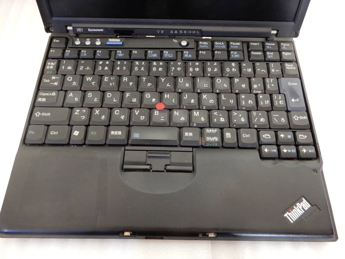 lenovo X61 Thinkpad core2 duo T7100 1.8GHz メモリー 4GB HDD 160GB ubuntu ジャンク_画像4