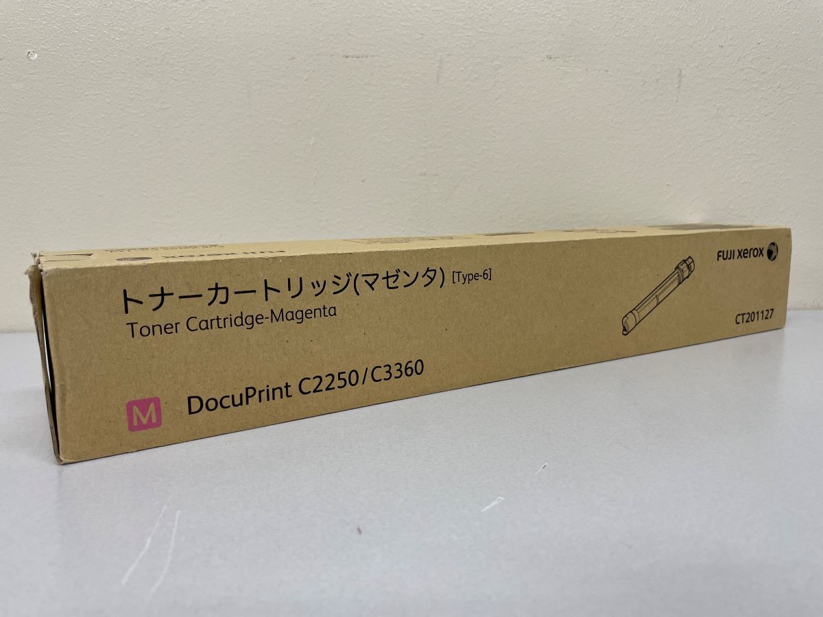 即決!富士ゼロックス純正トナーカートリッジ CT201127 Type-6 マゼンタ 推奨期限切れ DocuPrint C2250 / C3360