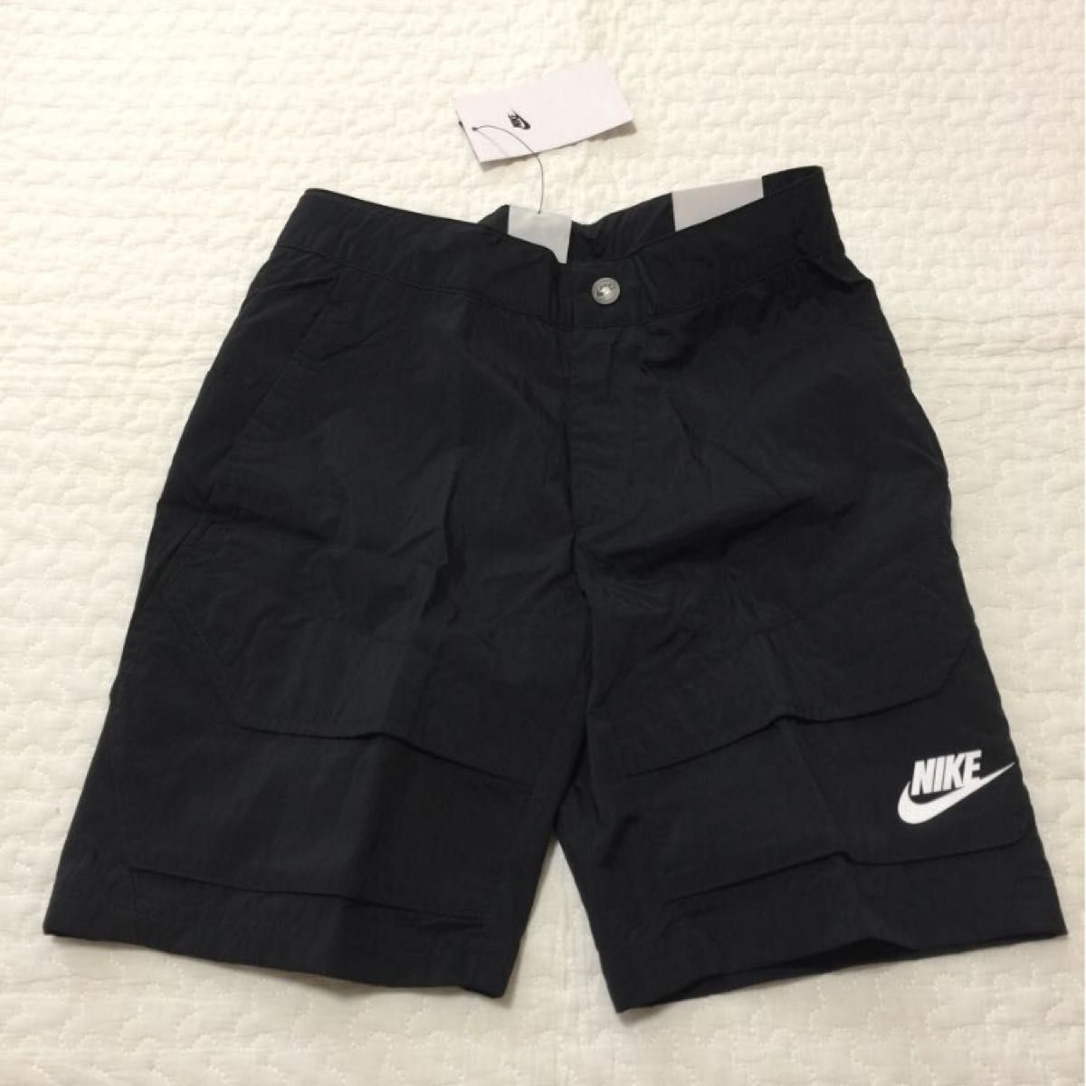 【150】NIKE KIDS BLACK PANTS kids ブラックパンツ　