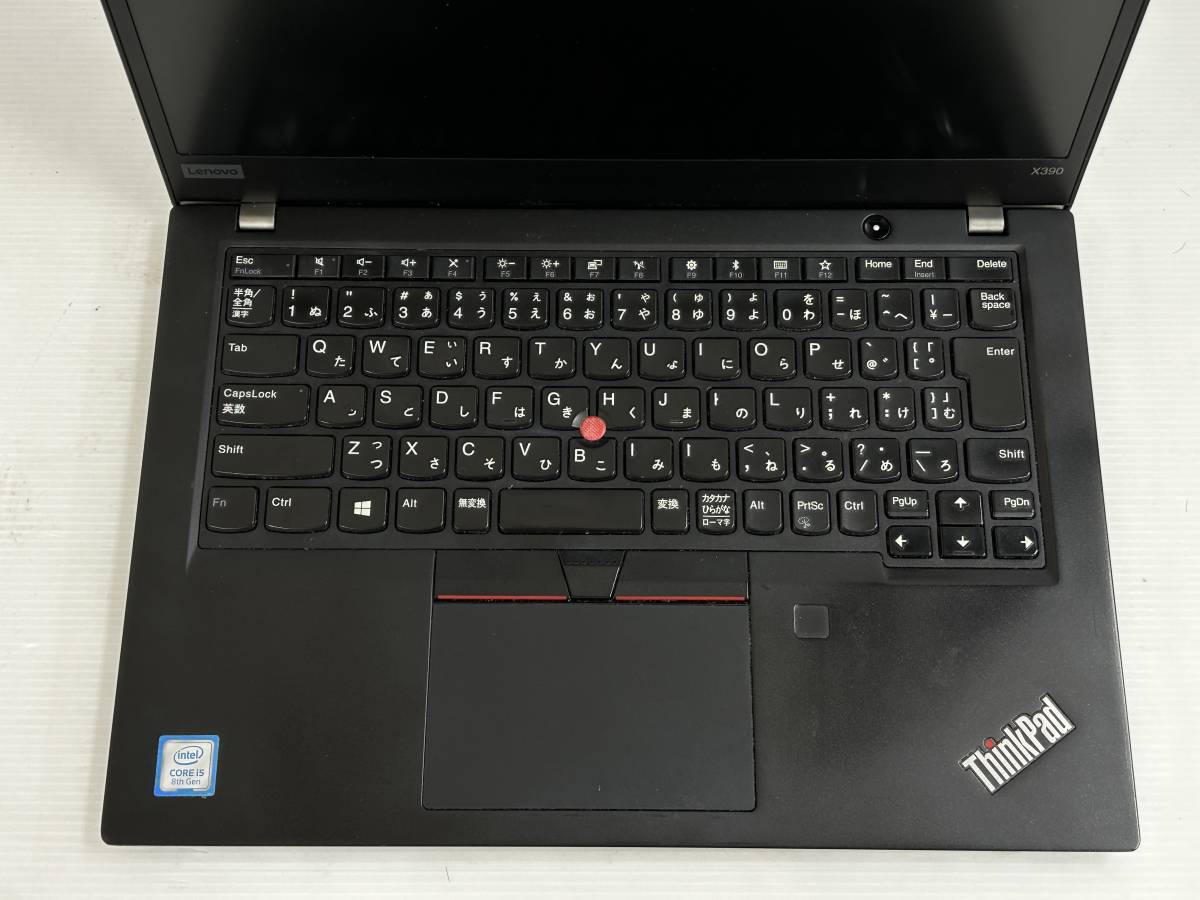 【良品 13.3インチ】Lenovo ThinkPad X390 20Q00003JP『Core i5(8265U) 1.6GHz/RAM:8GB/SSD:256GB』Win10Pro 動作品_画像6