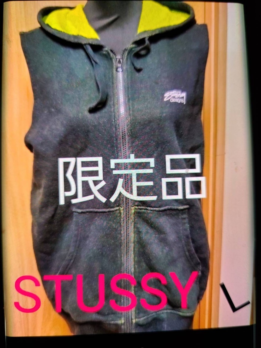  ограниченный товар STUSSY Zip выше teka с логотипом L. супер редкий товар.swe ткань!o^-\')b! быстрое решение тренировочный сделка.