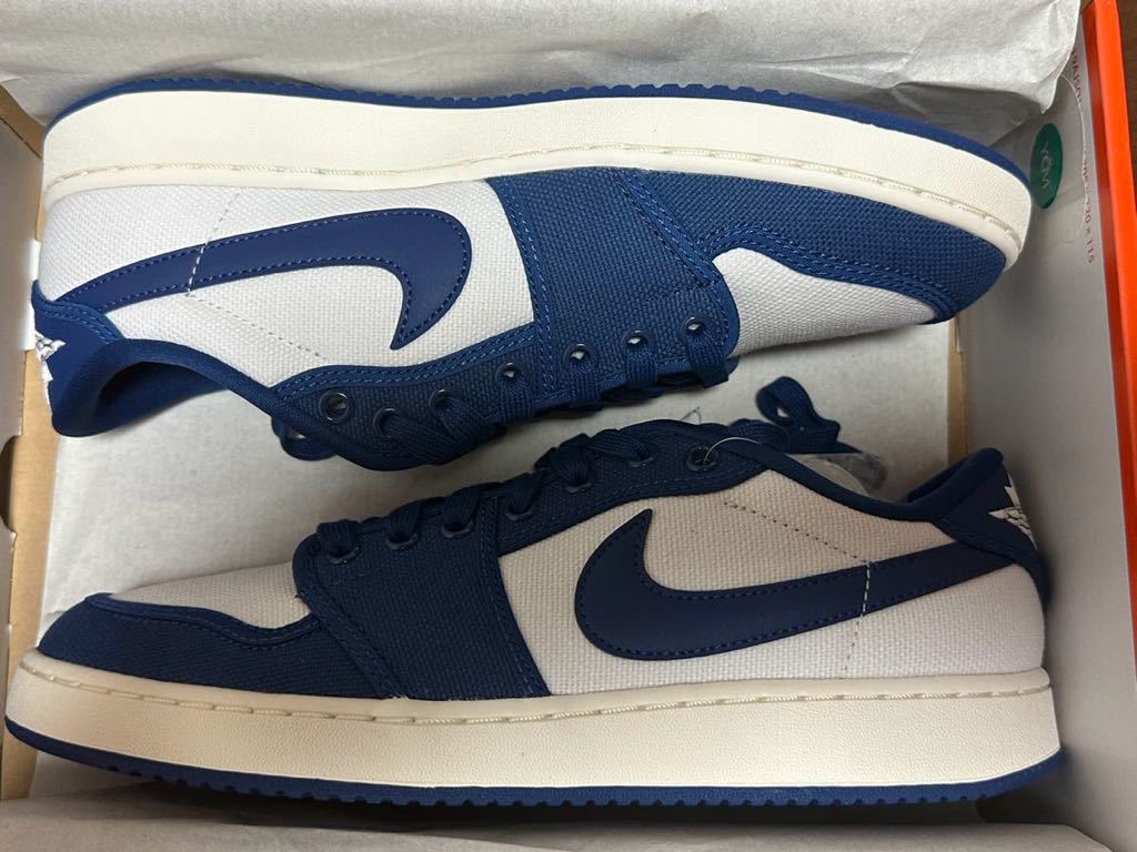 【未使用】27cm US9 Nike JORDAN BRAND AJKO 1 LOW WHITE/DARK ROYAL BLUE-SAIL 青 ジョーダン DX4981-103_画像3