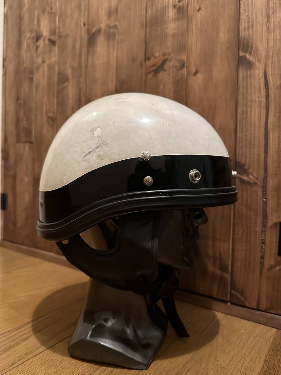 BUCO GUARDIAN 60s police ブコ ガーディアン ビンテージ ハーフヘルメット パン ショベル トラベラー プロテクター_画像4