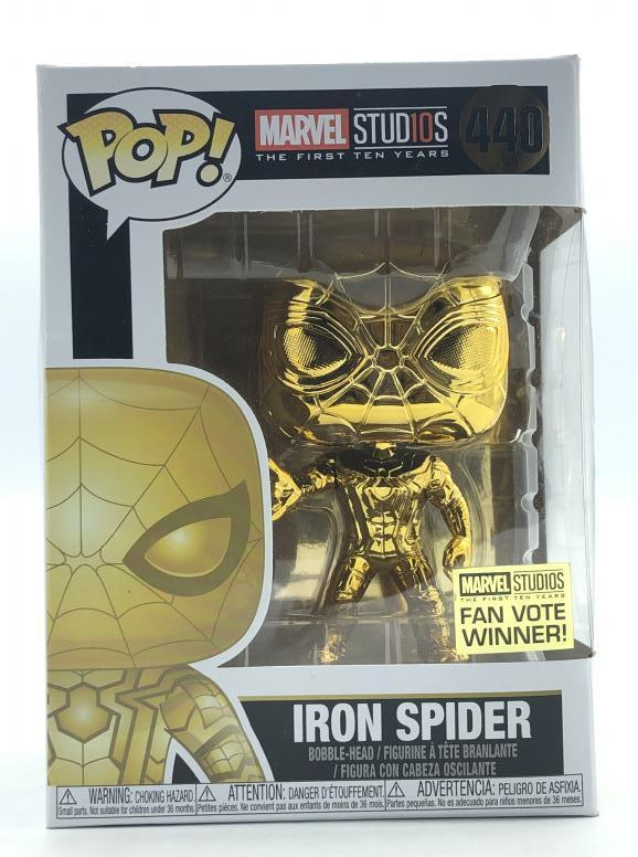 【中古】[開封] FUNKO Marvel Studios 10th Iron Spider (Gold Chrome) Pop Vinyl Figure[240092228620]