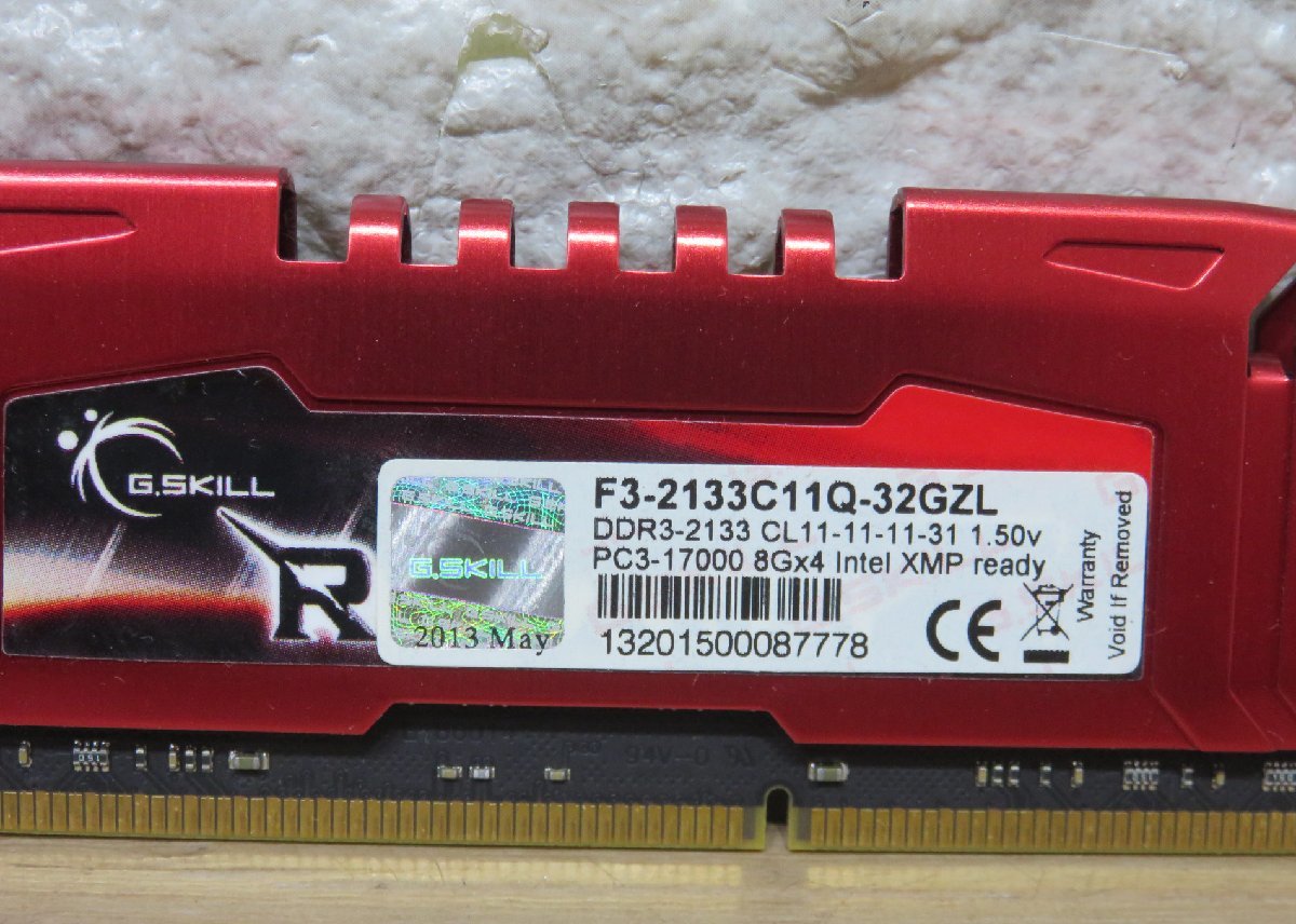 ★≪中古品≫G.Skill DDR3 2133 メモリー 8Gx4[t24012915]_画像6