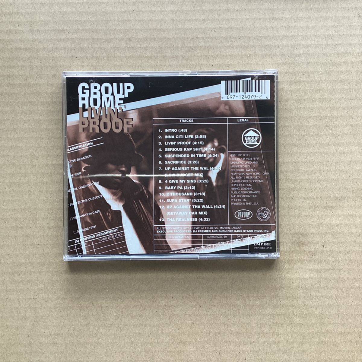 GROUP HOME LIVIN' PROOF CD_画像2