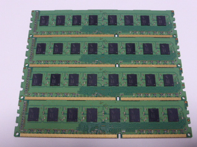 メモリ デスクトップパソコン用 Micron 1.5V DDR3-1600 PC3-12800 4GBx4枚 合計16GB 起動確認済みです_画像3