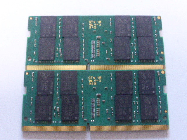 メモリ ノートパソコン用 1.20V Crucial DDR4-2666 PC4-21300 16GBx2枚 合計32GB 起動確認済みです _画像4