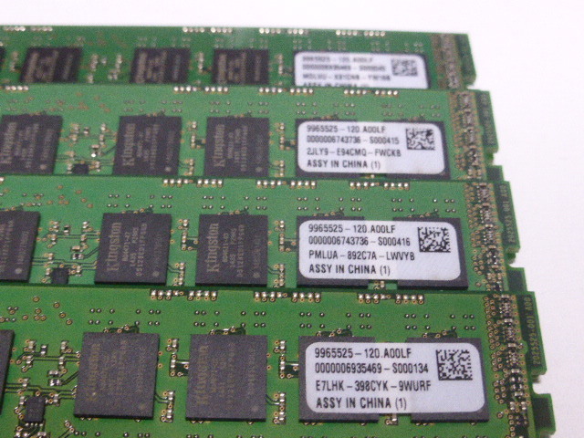 メモリ デスクトップ用 1.5V Kingston ECC DDR3-1333E PC3-10600E 8GBx4枚 合計32GB 起動確認済みです_画像3