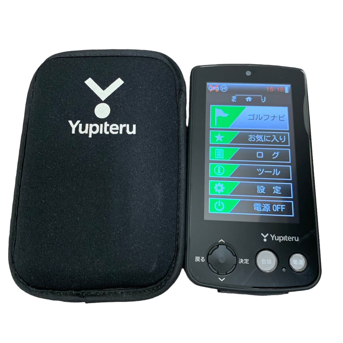 【6278】1円～ YUPITERU ユピテル ゴルフナビ 距離測定器 YGN6100 中古 現状品 通電確認済み/動作未確認_画像1