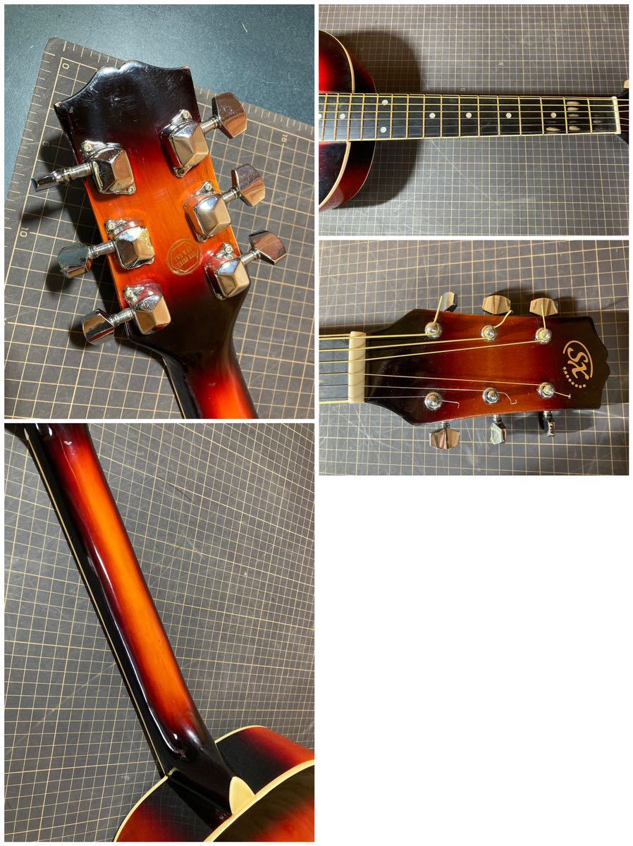【A9174O182】SX custom guttars アコースティックギター DG-25 3TS 1/2 ミニ アコギ 楽器 弦楽器の画像5