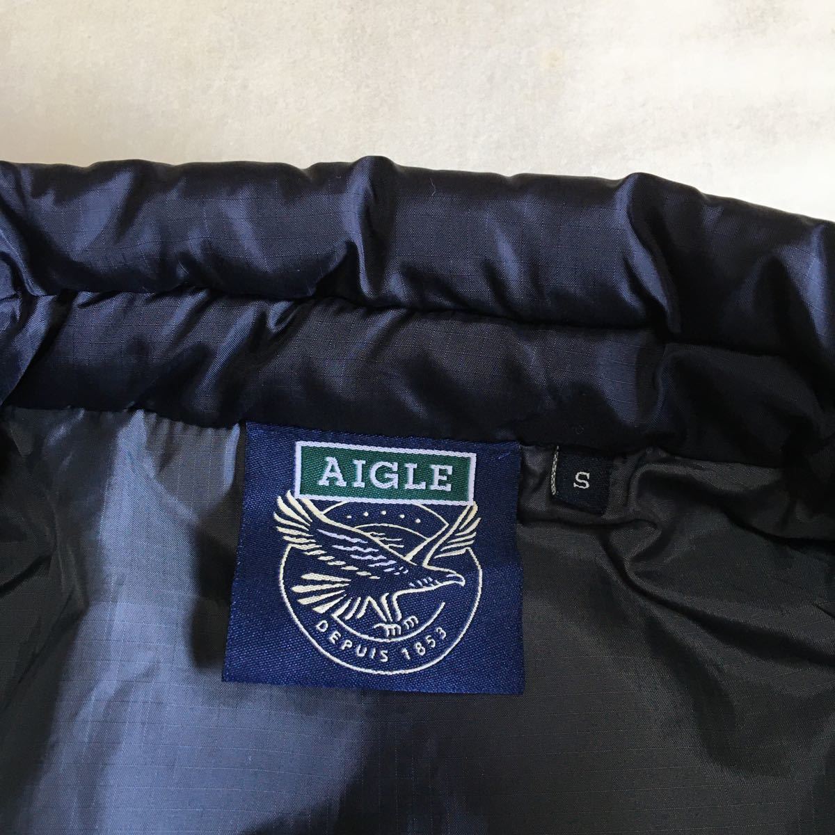 AIGLE　エーグル　メンズ　中綿ジャケット S　ブラック　_画像6