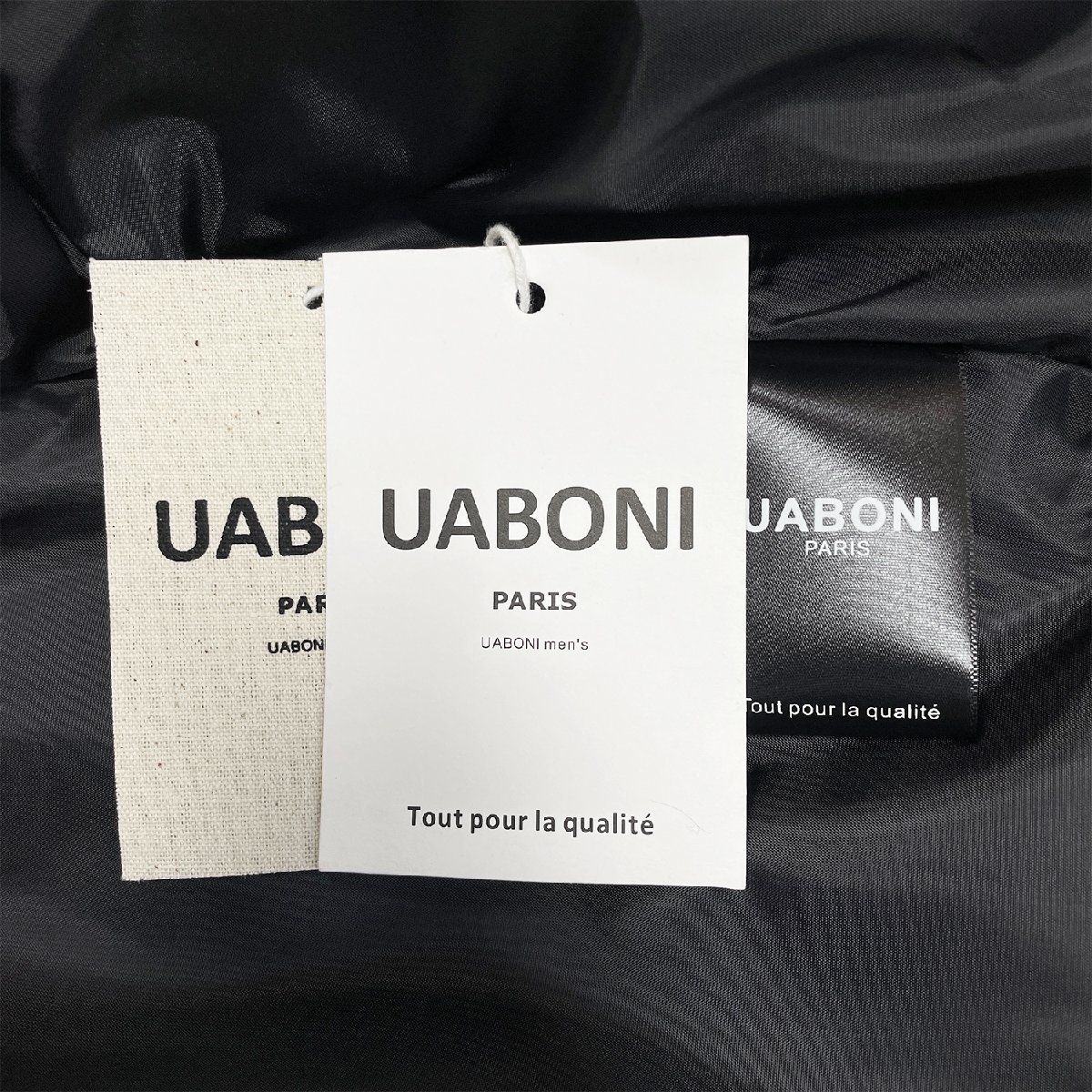 最上級EU製＆定価7万◆UABONI*Paris*ダウンベスト*ユアボニ*パリ発◆グースダウン90％ 個性 防寒 暖か モノグラム ジャケット アウター L_画像9