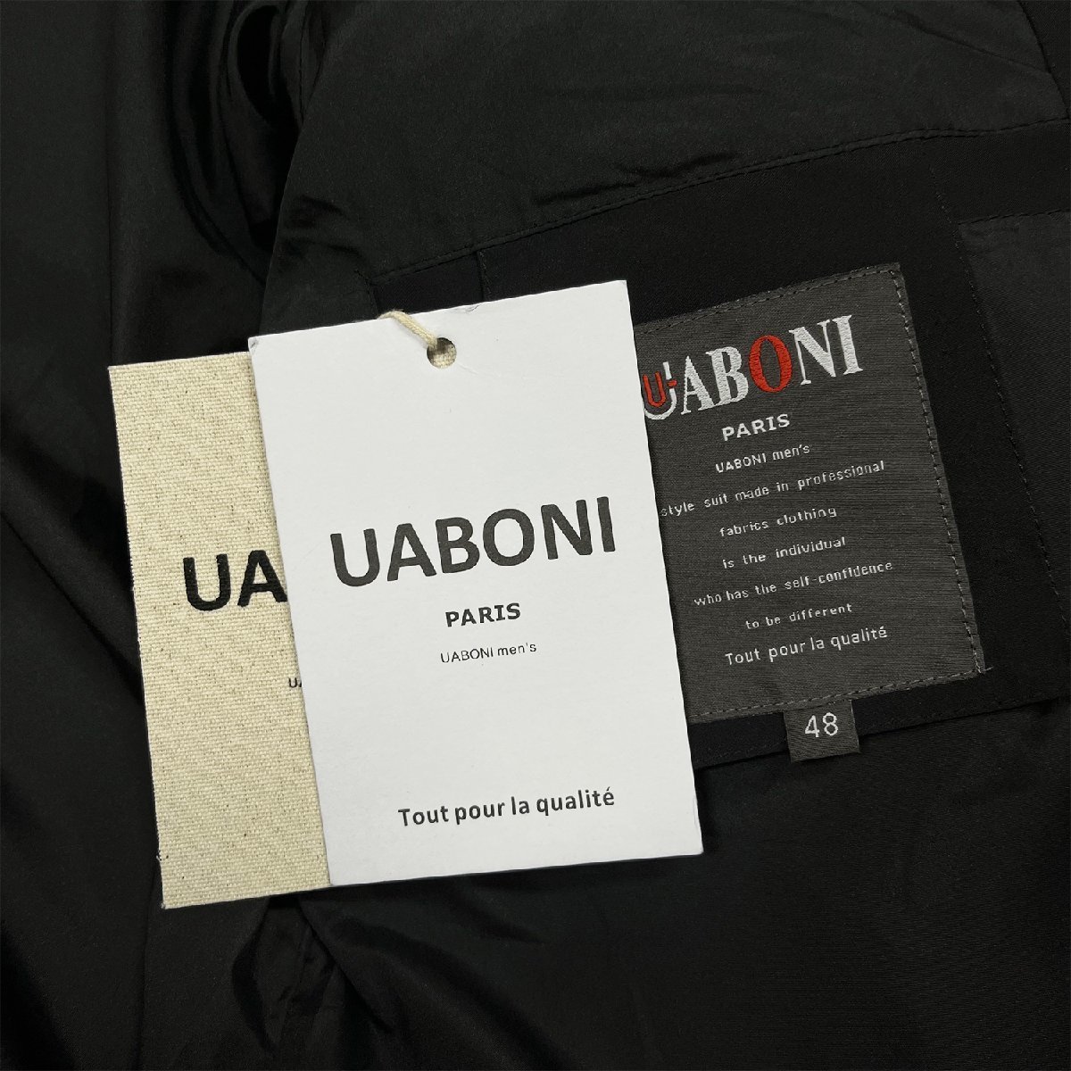 ★★上級EU製＆定価10万◆UABONI*Paris*ダウンジャケット*ユアボニ*パリ発◆ダックダウン90％ 暖かい 軽量 無地 定番 アウター 通勤 L/48_画像9