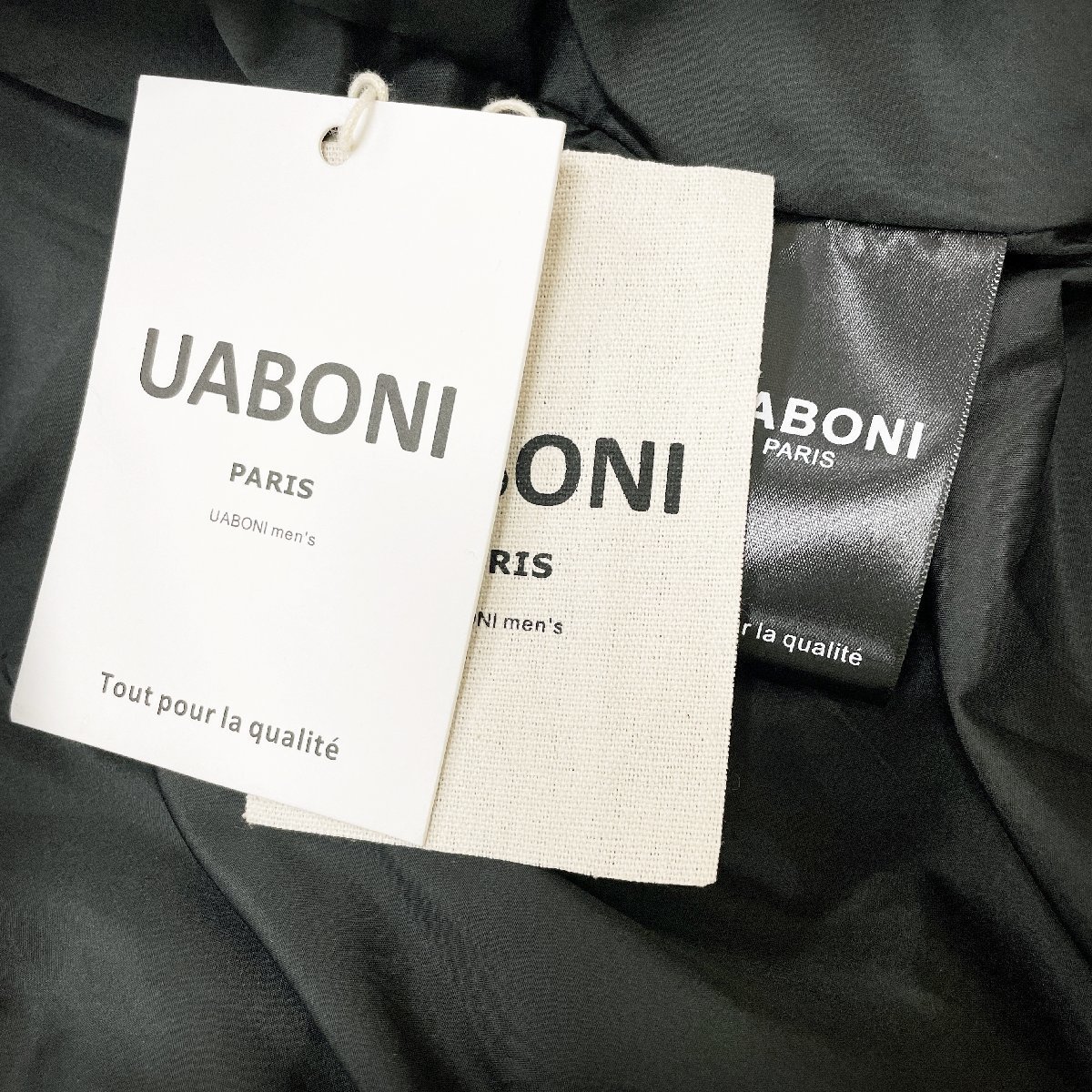 ★★高級EU製＆定価10万◆UABONI*Paris*ダウンジャケット*ユアボニ*パリ発◆ダックダウン90％ 暖かい 軽量 無地 定番 アウター 通勤 2XL/52_画像9