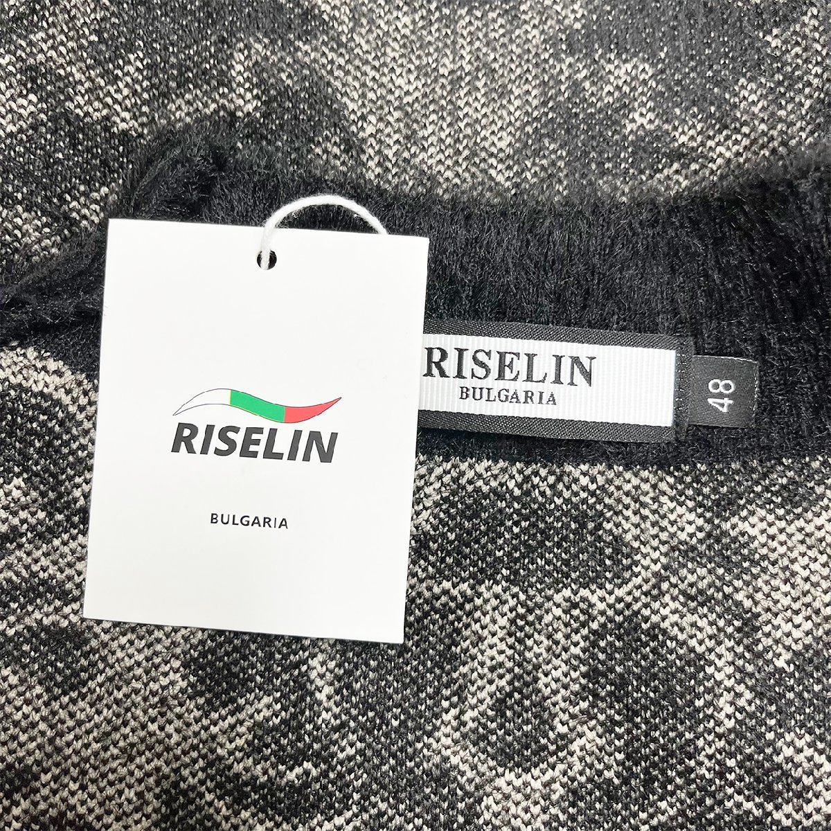 高級ヨーロッパ製※定価5万◆ブルガリア発※RISELIN セーター 高品質ミンク/カシミヤ混 保温 毛足 総柄 ニット お洒落 レディース XL/50_画像8