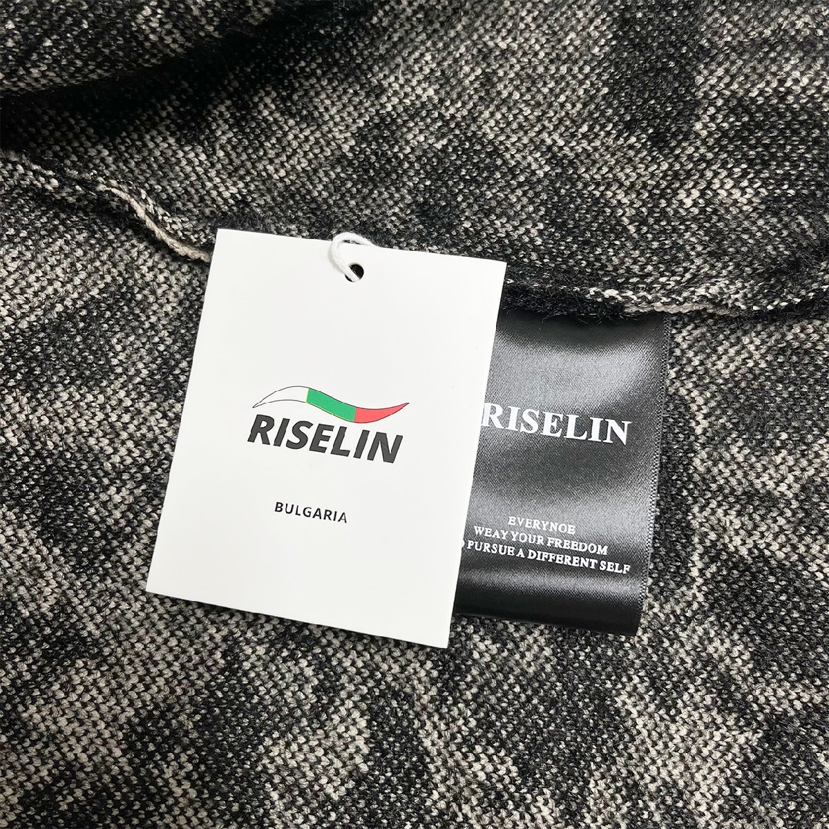 高級ヨーロッパ製※定価5万◆ブルガリア発※RISELIN セーター 高品質ミンク/カシミヤ混 保温 毛足 総柄 ニット お洒落 レディース XL/50_画像9