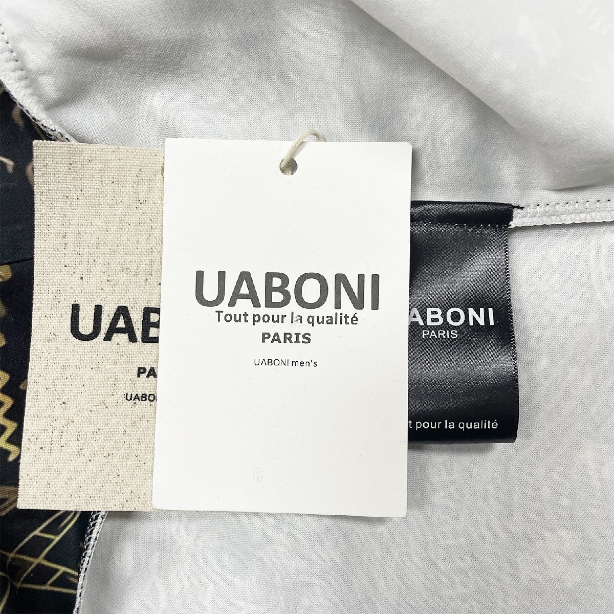 個性EU製＆定価8万◆UABONI*Paris*上下セット*ユアボニ*パリ発◆上品 薄手 総柄 スポーツ パーカー スウェットパンツ スラックス 2XL/52_画像10