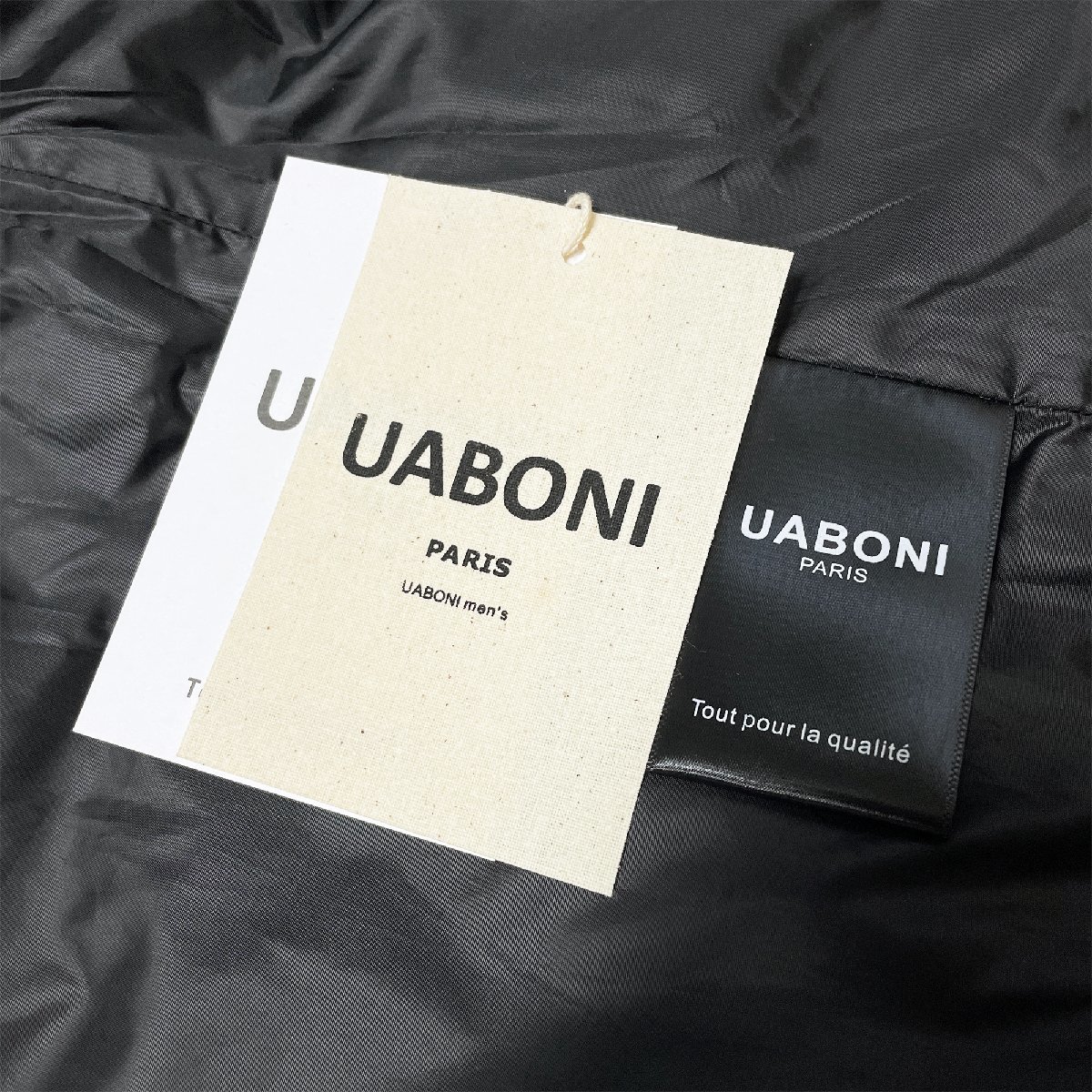 ★★最高級EU製＆定価10万◆UABONI*Paris*ダウンベスト*ユアボニ*パリ発◆グースダウン90％ 防寒防風 お洒落 個性 ミリタリー 定番 L/48_画像9