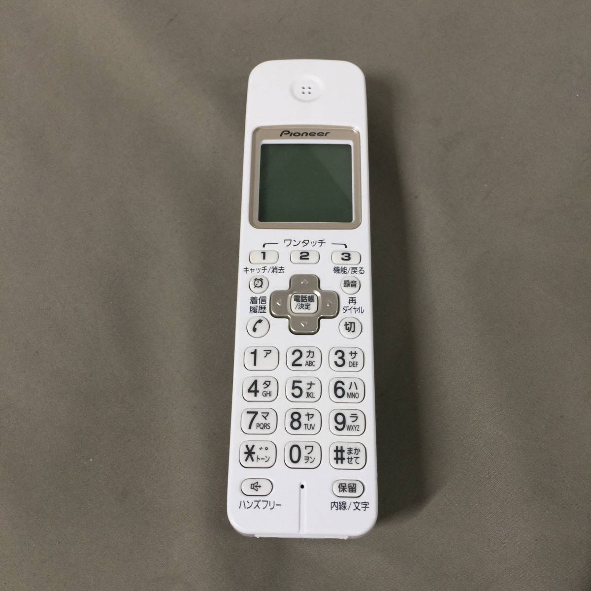 ●Pioneer デジタルコードレス留守番電話機 TF-SA15S-W 子機セット ジャンク　【24/0123/01_画像4