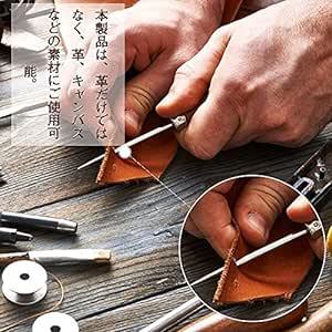 レザークラフト 工具 革細工 工具セット 手縫い 針 糸 革工具セット キット レザークラフト 29点セット 初心者 DIY工_画像4