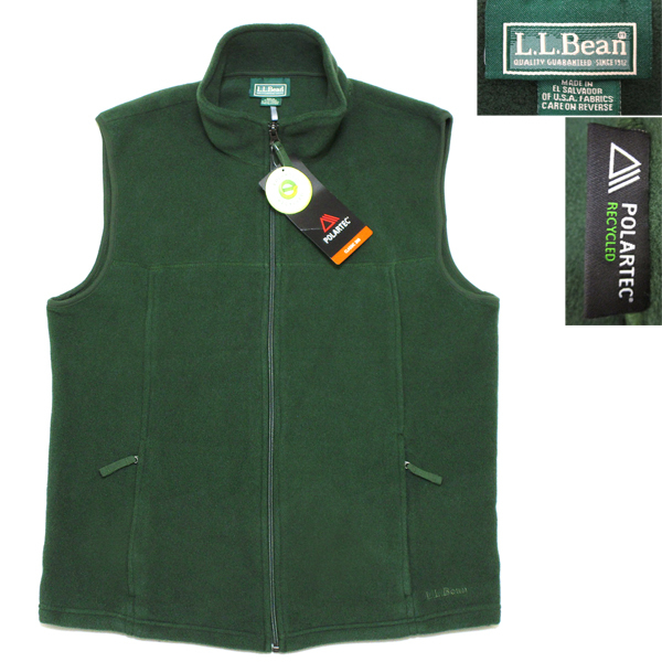 未使用 Dead Stock ! 90's L.L.Bean エルエルビーン ビンテージ 高機能 POLARTEC フリース ZIP ベスト♪ ハンティング m65 ワーデン トート_画像1