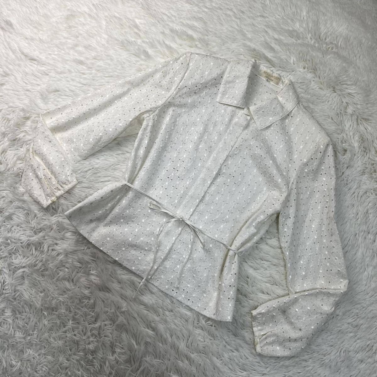 NINA RICCI Nina Ricci ensemble eggshell white series jacket One-piece size 38