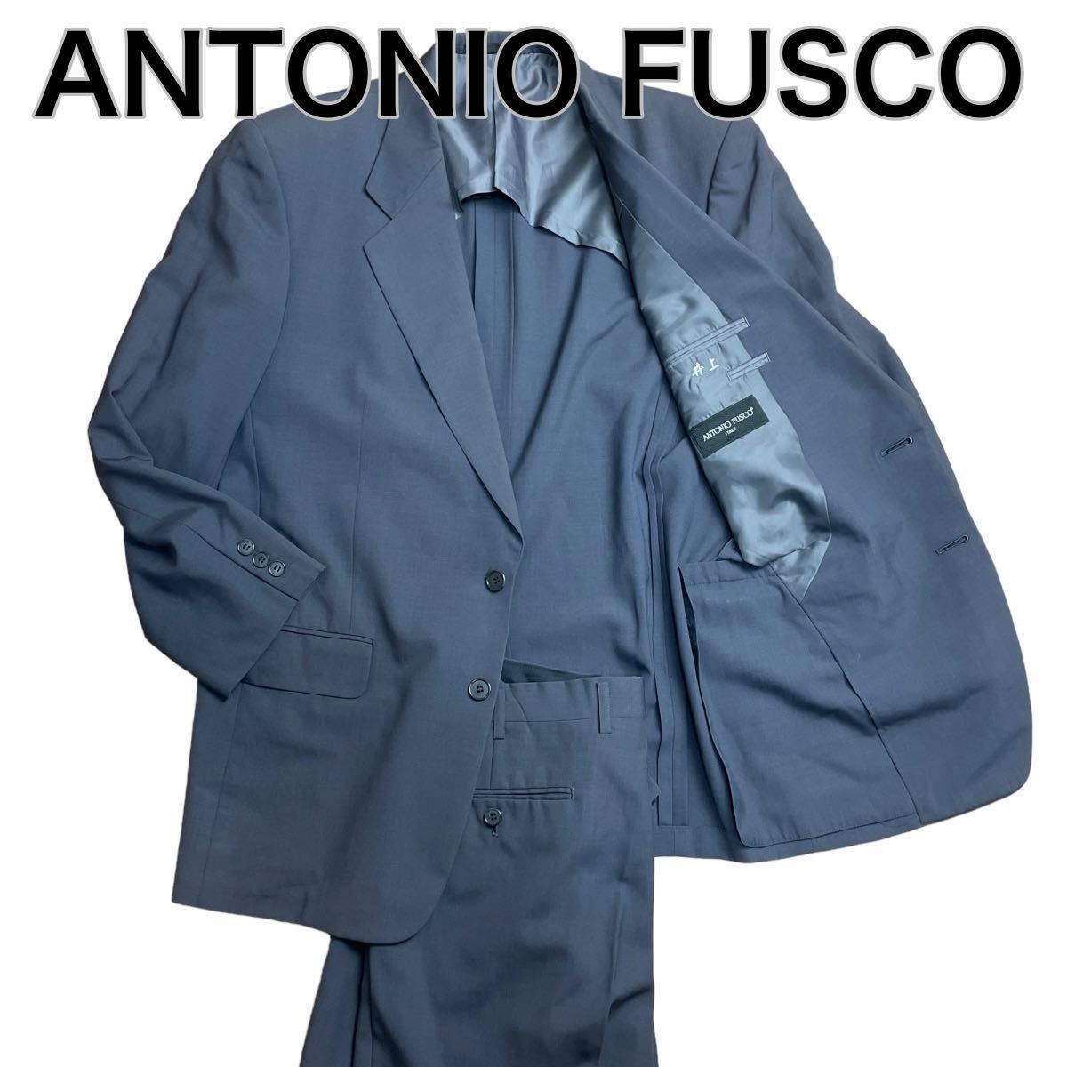 ANTONIO FUSCO アントニオフスコ セットアップ スーツ ネイビーグレー L_画像1