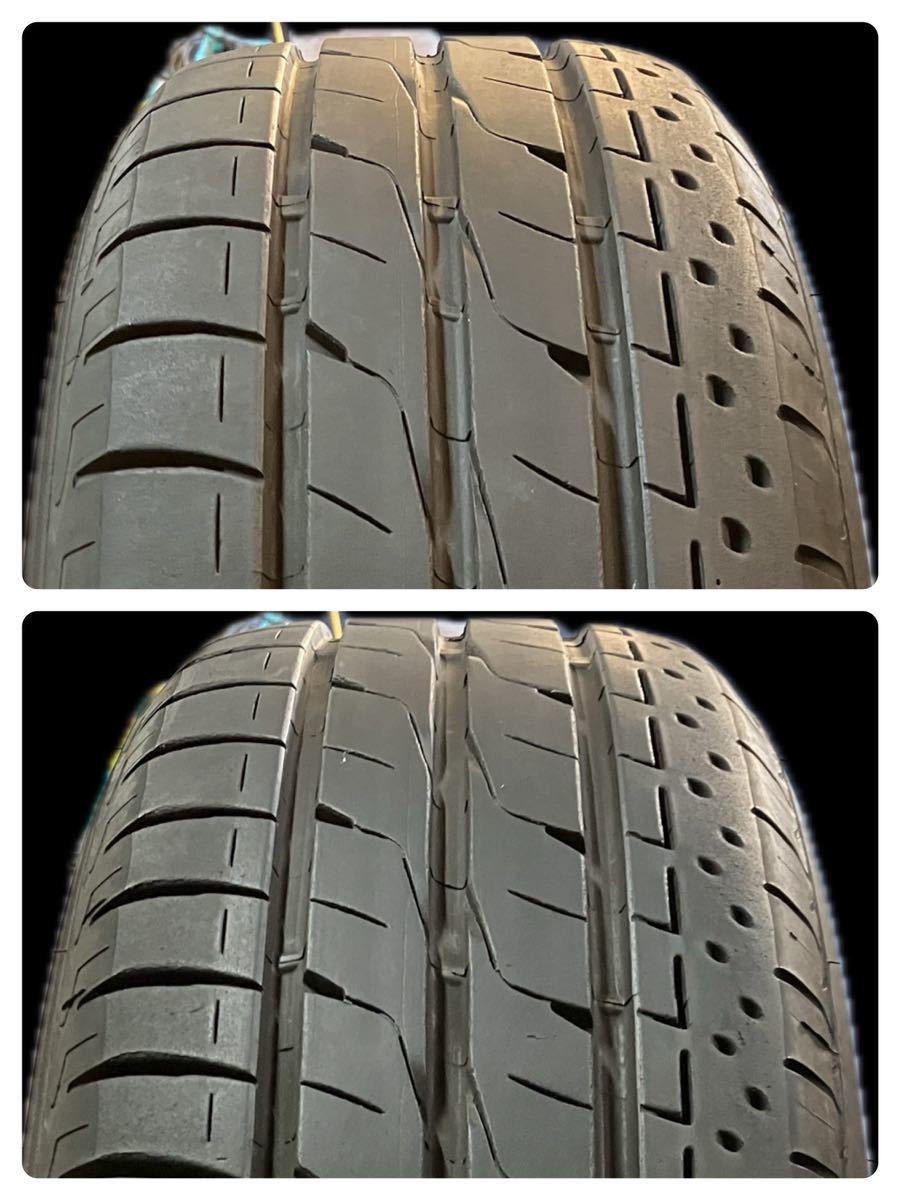 2022年製BRIDGESTONE付 MPV 215/60R17 7J+45 5穴 PCD114.3 M14 ハブ径67 純正 17インチ アルミ ホイール 5H ピッチ114.3 LY3P ルフトRV2_画像2