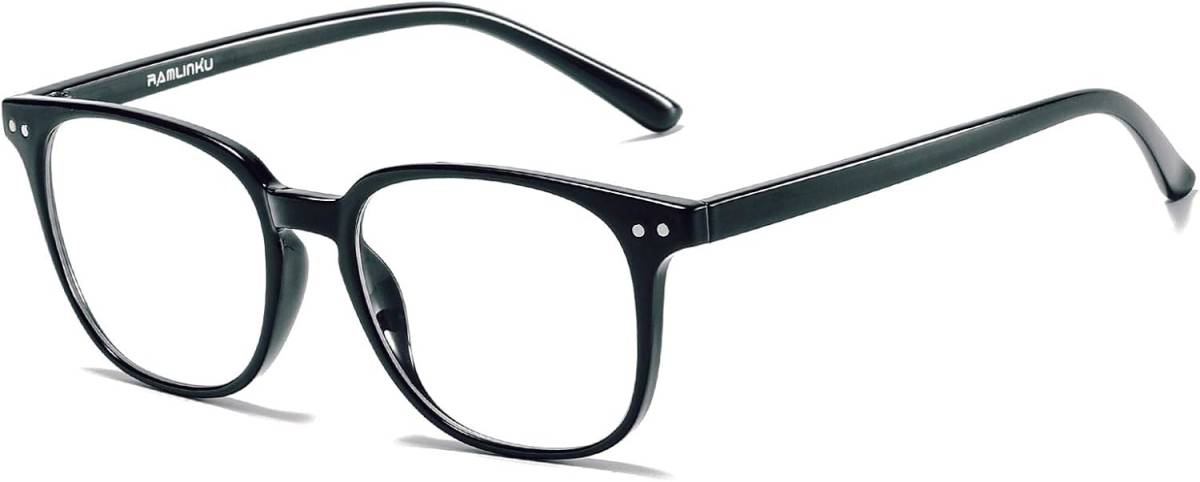 Ramlinku ブルーライトカットメガネ PCメガネ パソコン ブルーライト メガネ 軽量/伊達眼鏡 HEVカット率最大90% /UVカット率最大99% H210の画像1