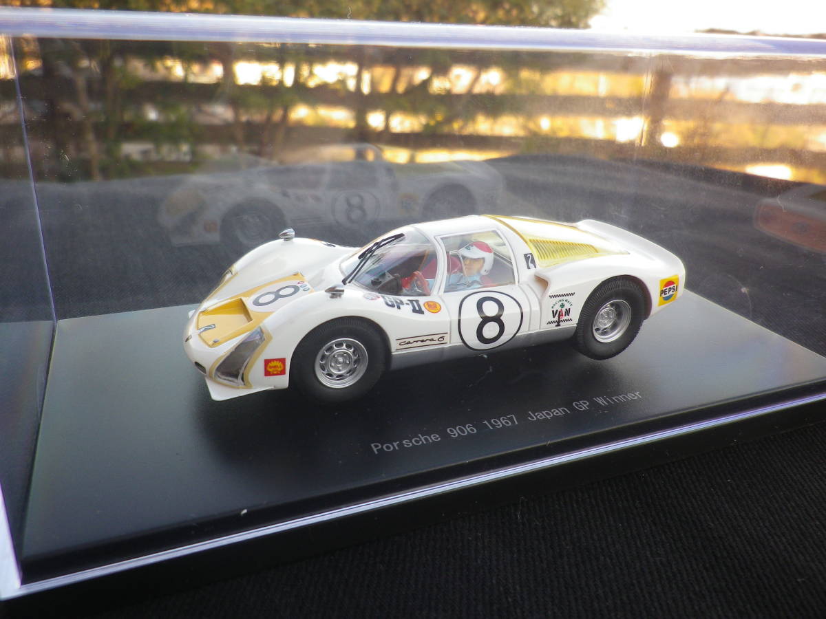 絶版！ MMP 1/43 送料無料 Porsche ポルシェ 906 生沢徹 #8 1967 Japan GP Winner 日本グランプリ VAN JAC 45344 Ikuzawa エブロ_画像2