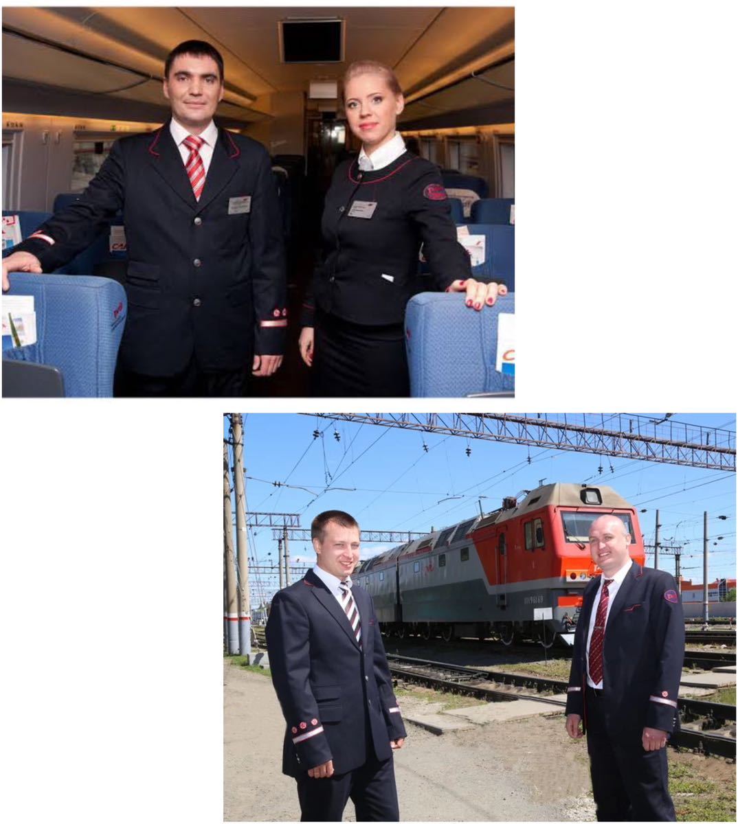 購入ファッション 珍品 新品 未使用品 RZD ロシア鉄道 現行型 職員用 制服 上下セット サイズ170-92 2020年製 海外鉄道 
