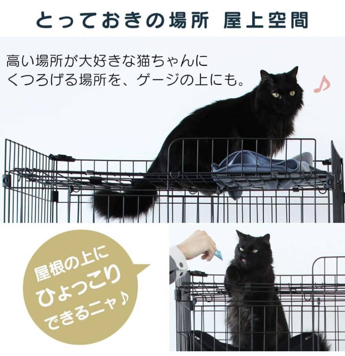  бесплатная доставка! новый товар не использовался Iris o-yama кошка для клетка кошка клетка домашнее животное клетка черный 